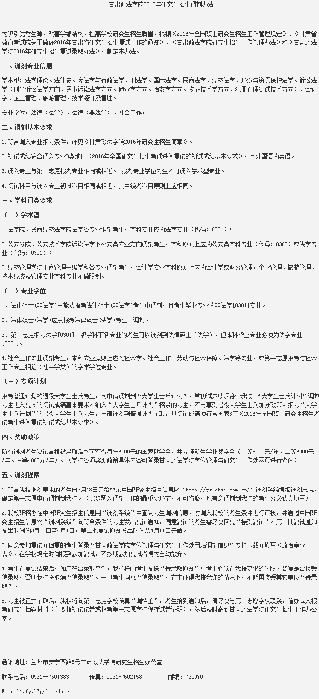 考研调剂